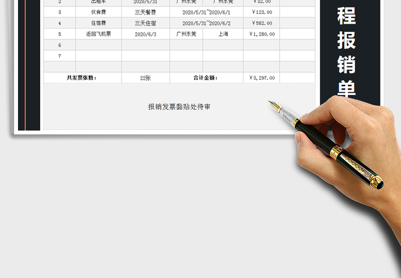 2025年出行行程报销单