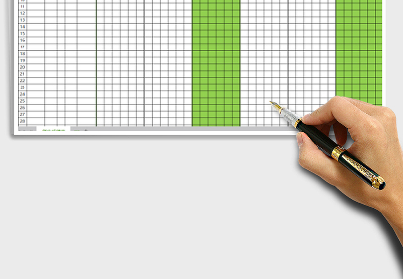 2025年学生学期成绩表（自动化排名）