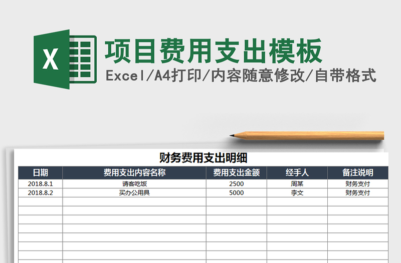2025年项目费用支出模板
