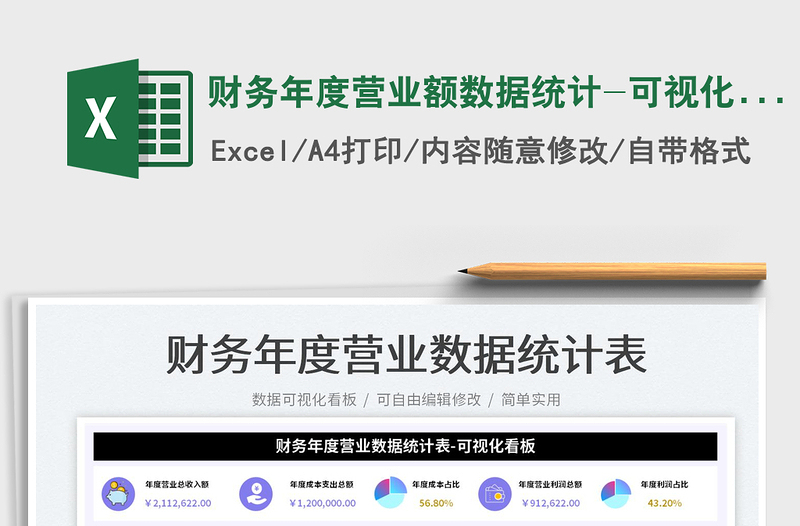 2025财务年度营业额数据统计-可视化图表免费下载