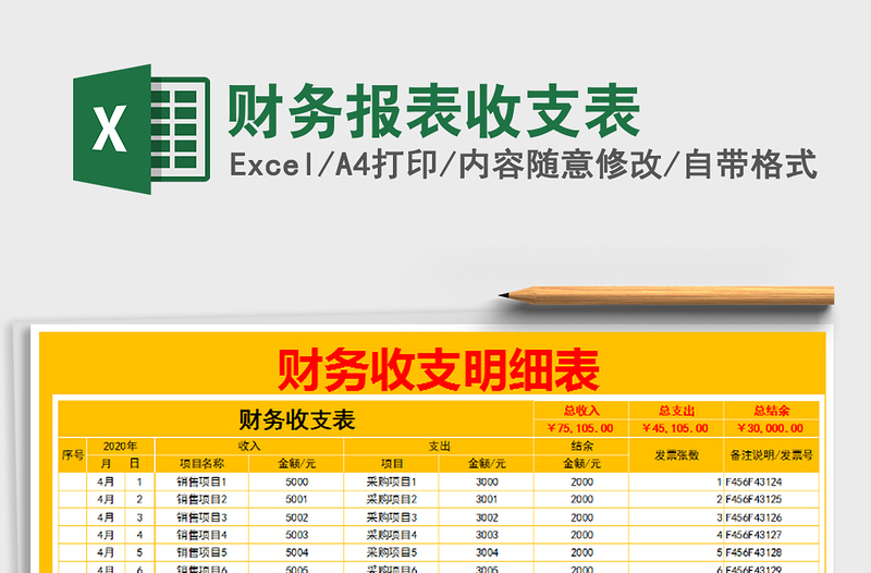 2025年财务报表收支表