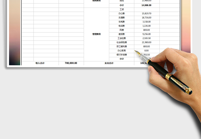 2025年资金收支明细表