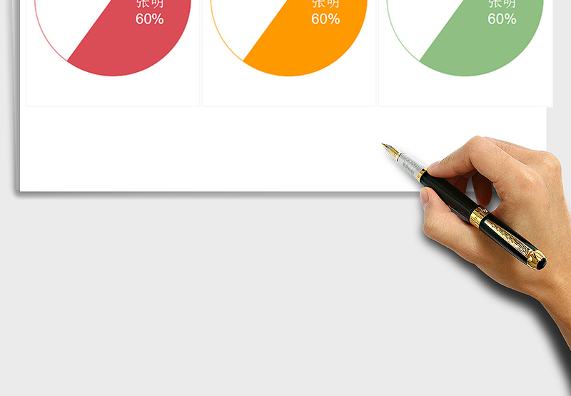 2025年饼图边框比例免费下载