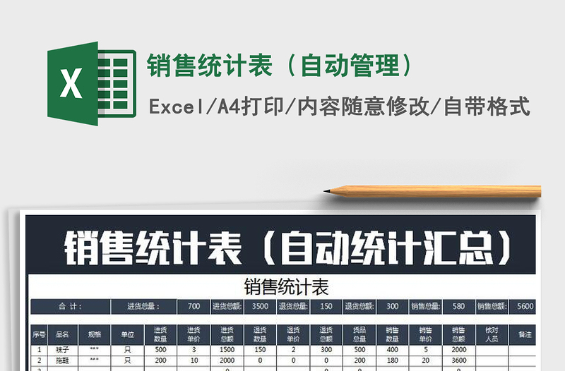 2025年销售统计表（自动管理）