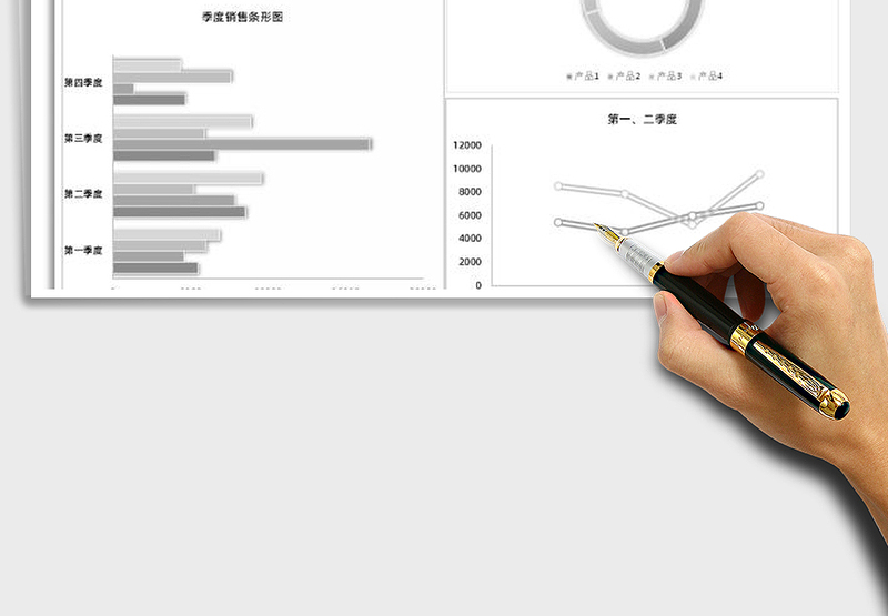 2025年产品季度销售图表