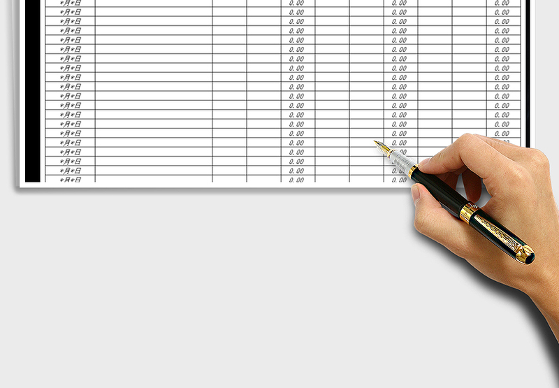 2025年仓库进销存明细表（自动计算）