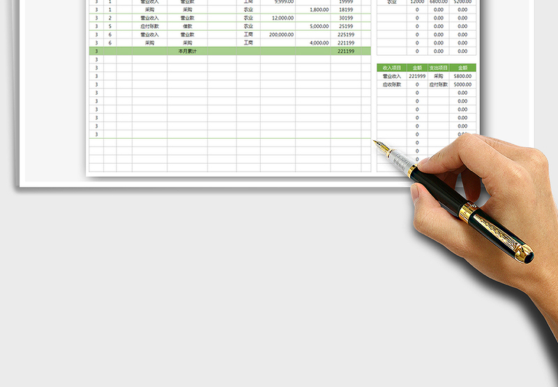 2025年现金日记账(自动统计）