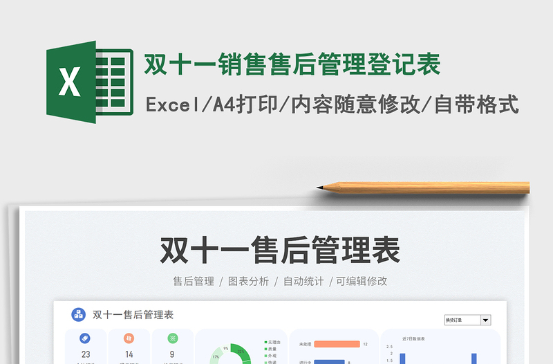 2025双十一销售售后管理登记表