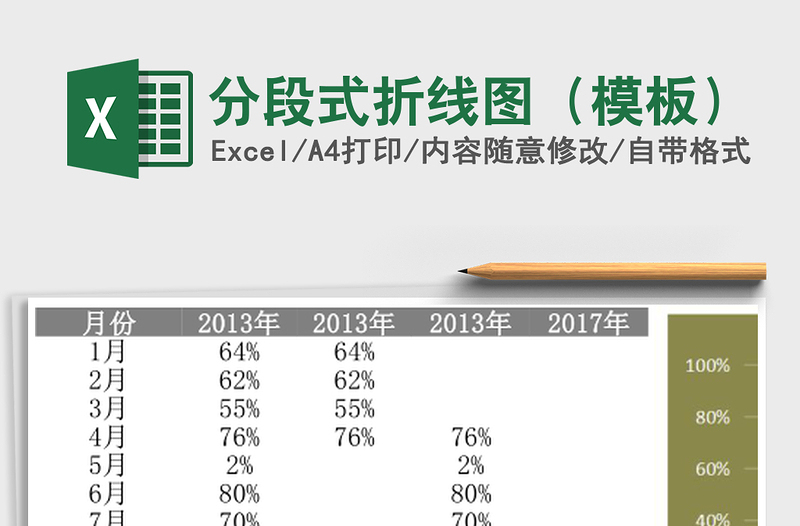 分段式折线图（模板）