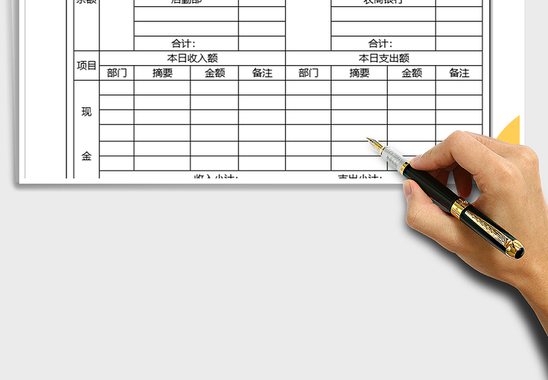 2025年部门资金日报表