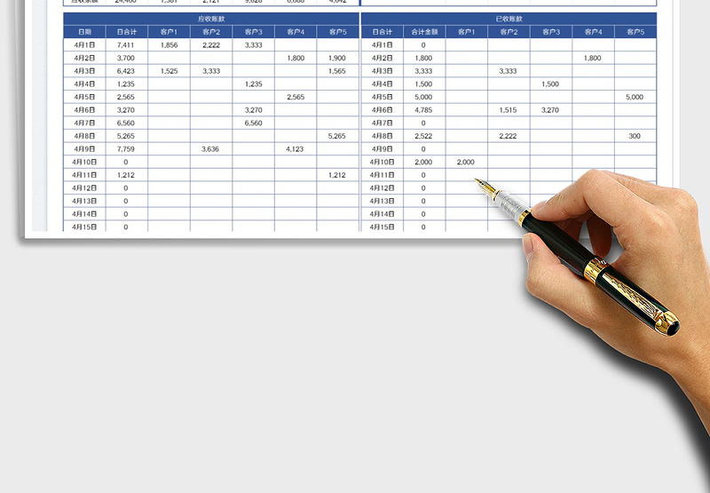 2025财务报表-应收账款免费下载