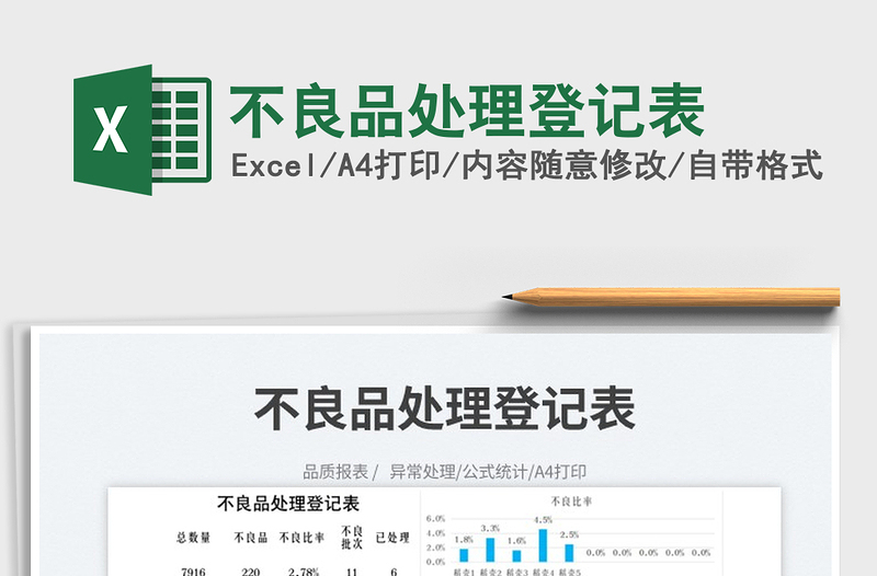 2025不良品处理登记表免费下载