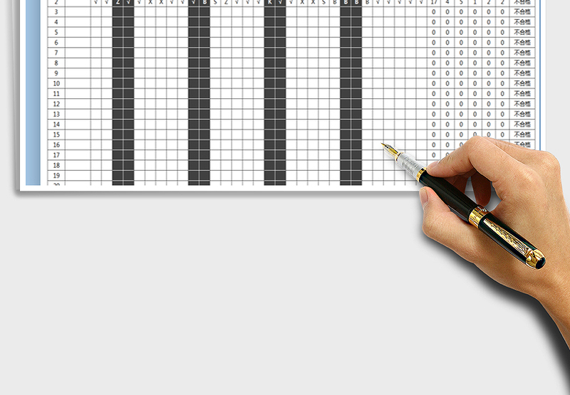 2025年考勤表（简洁自动统计）免费下载