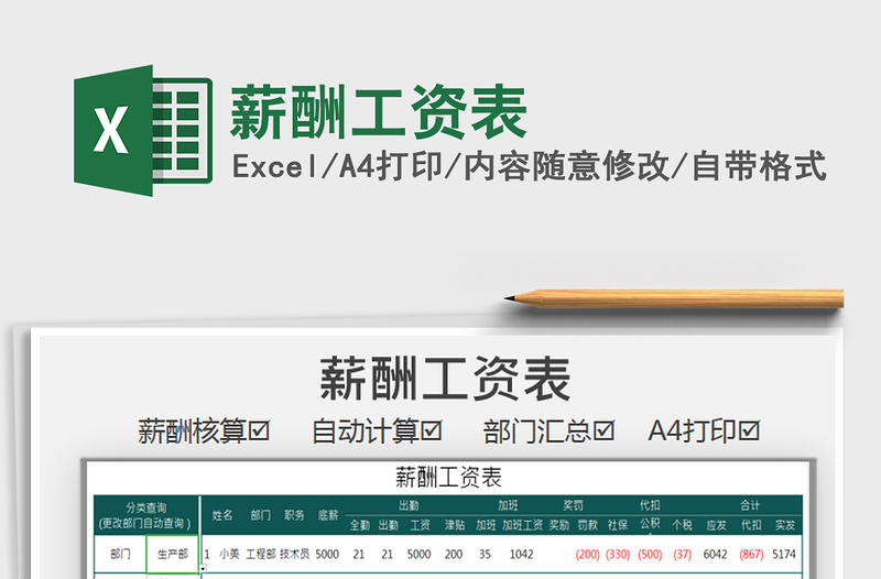 2025年薪酬工资表