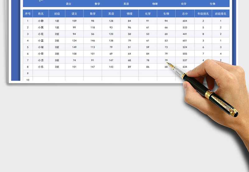 2025简单实用学生成绩单免费下载