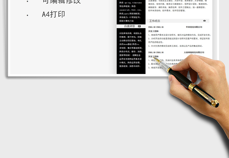 2025个人简历（开发工程师）免费下载
