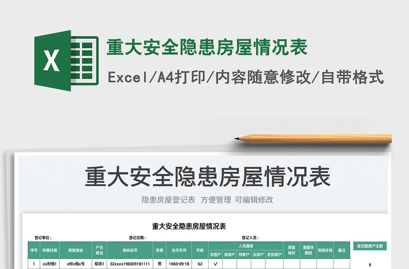 2025重大安全隐患房屋情况表