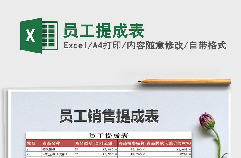 2025年员工提成表