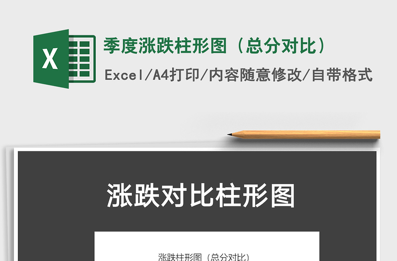 2025年季度涨跌柱形图（总分对比）