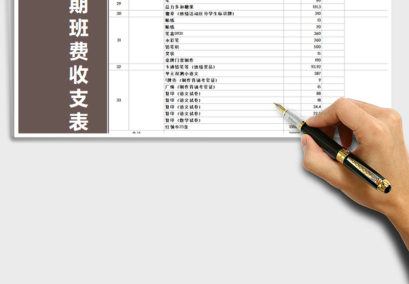 2025年新学期班费收支明细表
