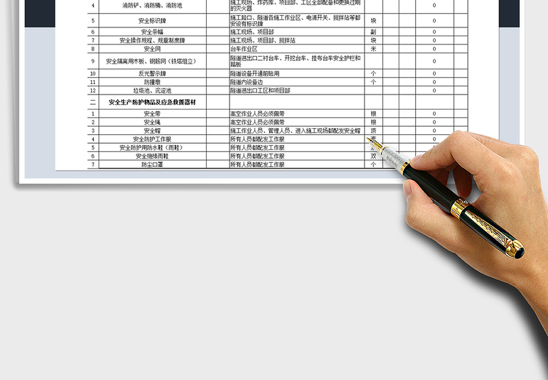 2024年安全生产费用支出台账(样表)