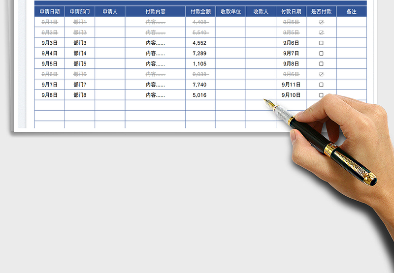 2025财务付款计划表