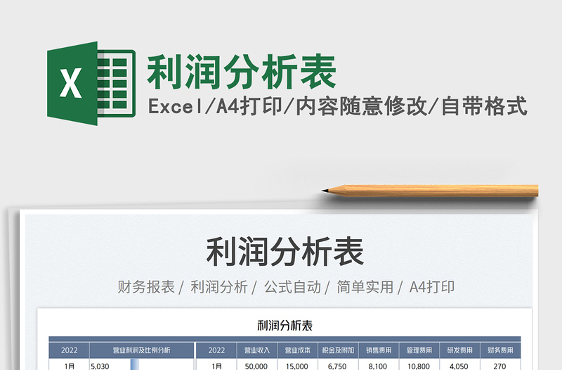 2025利润分析表免费下载