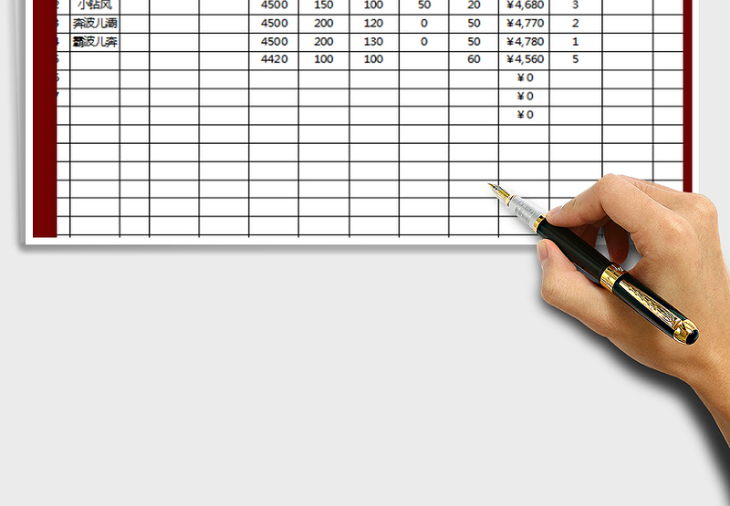 2025年工资表通用版