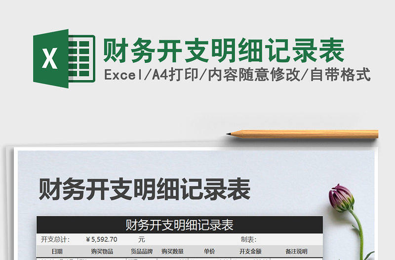 2025年财务开支明细记录表