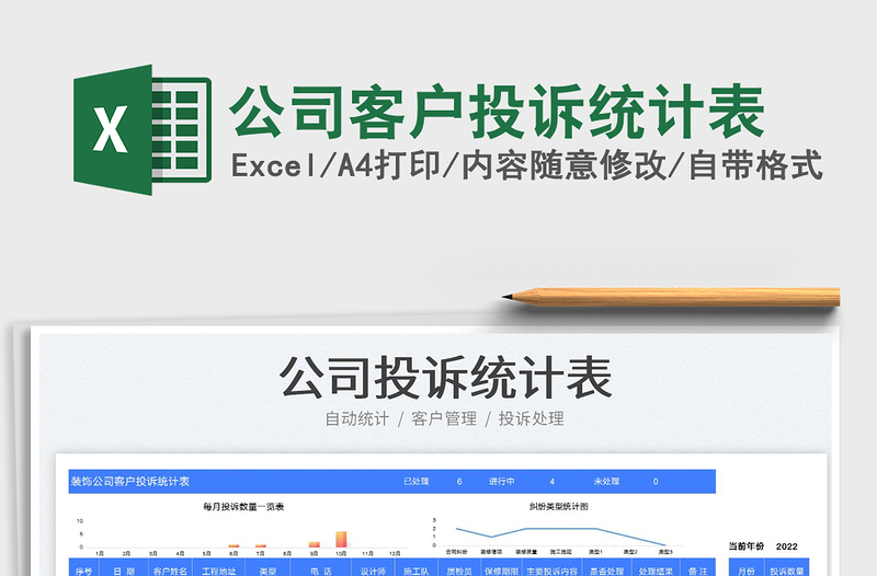 2025公司客户投诉统计表