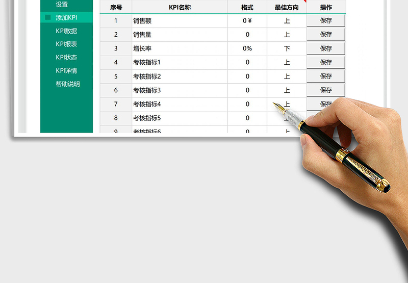 2025KPI管理-自动生成看板免费下载