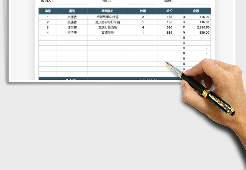 2025年差旅报销单