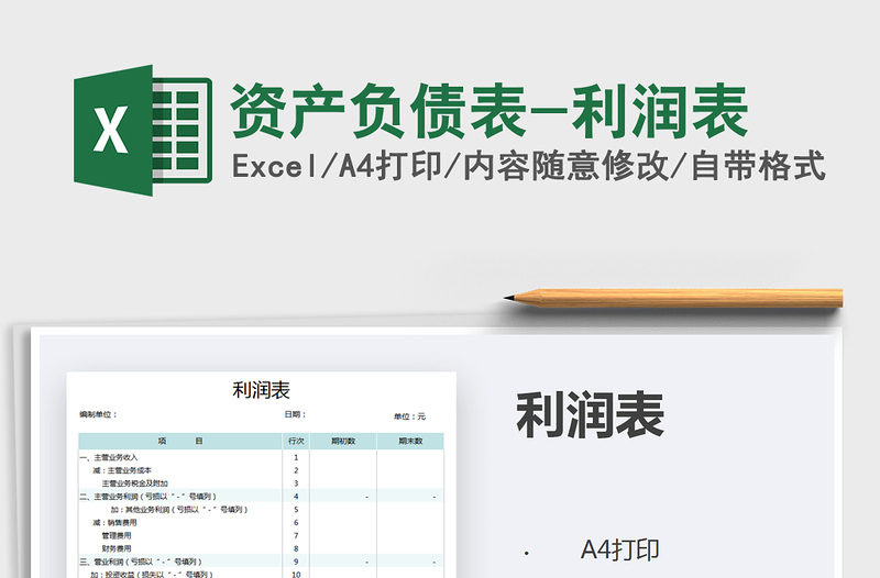 2025年资产负债表-利润表