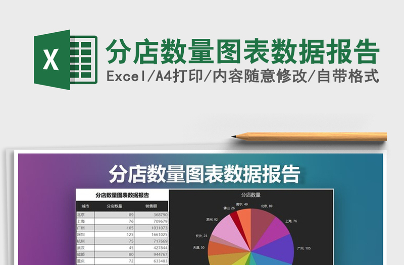 2025年分店数量图表数据报告免费下载