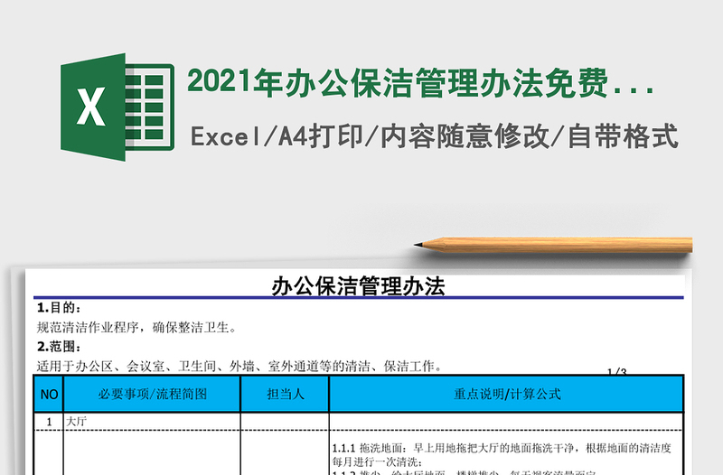 2025年办公保洁管理办法