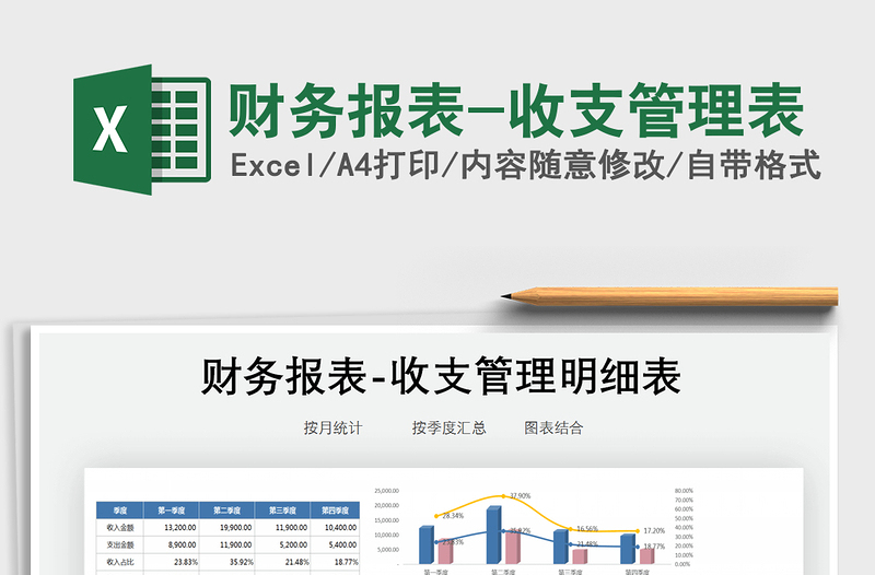 2025年财务报表-收支管理表