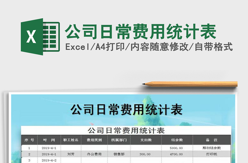 2025年公司日常费用统计表