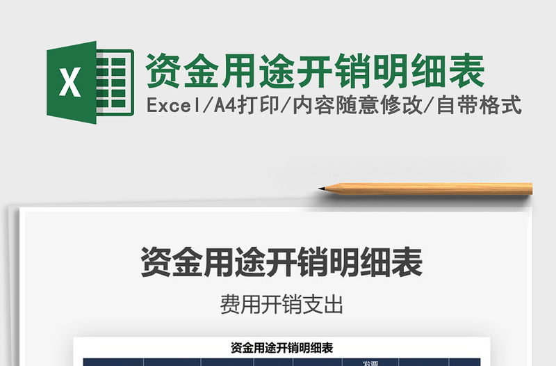 2025资金用途开销明细表免费下载