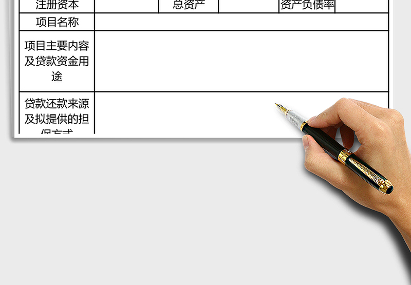 2025年贷款意向申请表