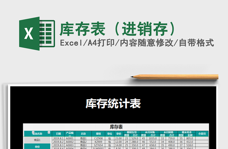 2025年库存表（进销存）