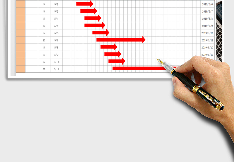 2025年进度计划表-甘特图-工作计划表