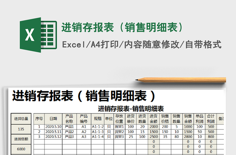 2025年进销存报表（销售明细表）