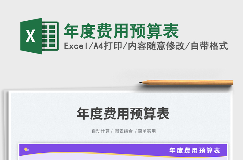 2025年度费用预算表免费下载