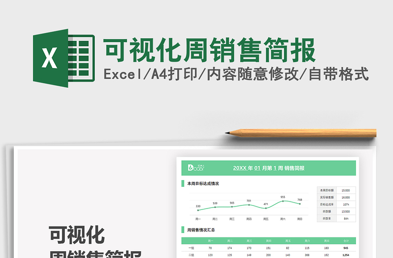 2025可视化周销售简报免费下载