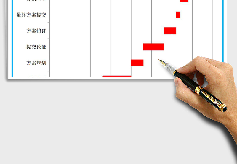 项目计划任务进度表甘特图模板