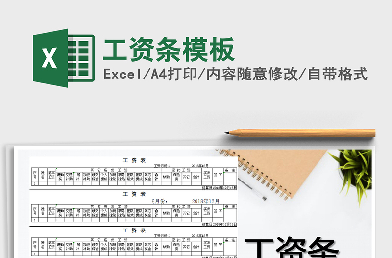 2025年工资条模板