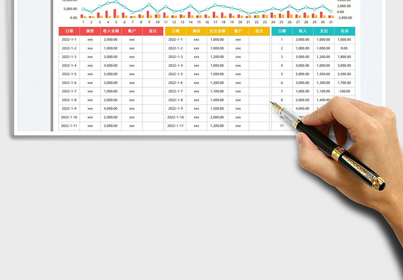 2025财务记账表免费下载