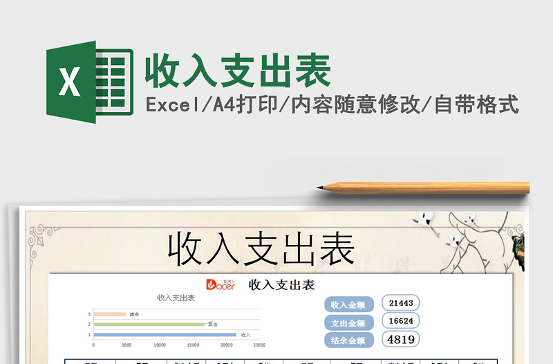 2025年收入支出表