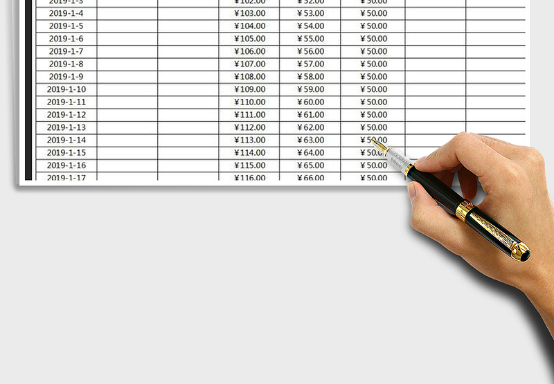 2025年财务现金收支记账表