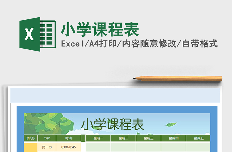 2025年小学课程表